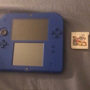 Nintendo 2ds, with smash bros 4 and Mario Kart